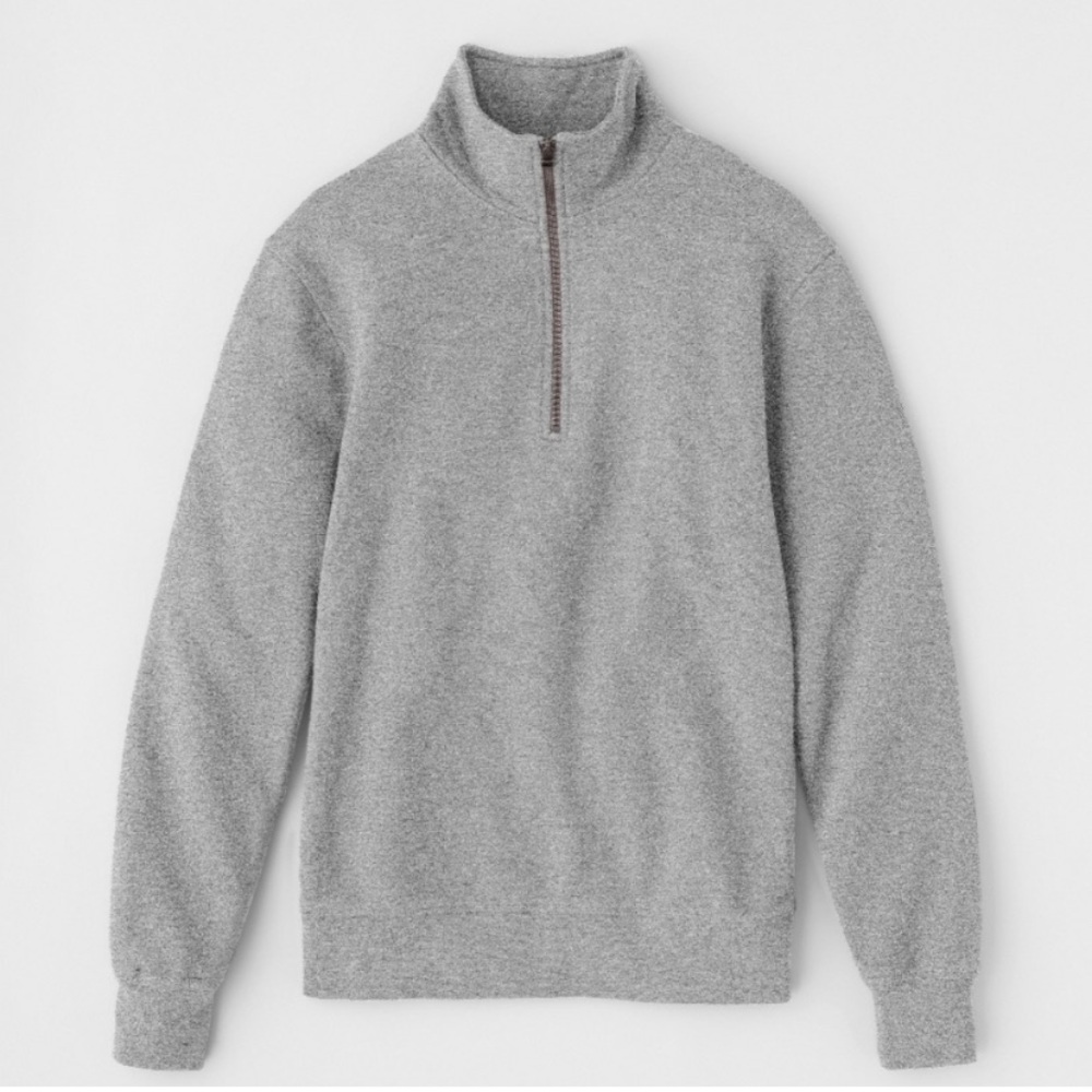 KOTN Unisex Quarter Zip French Terry Sweatshirt